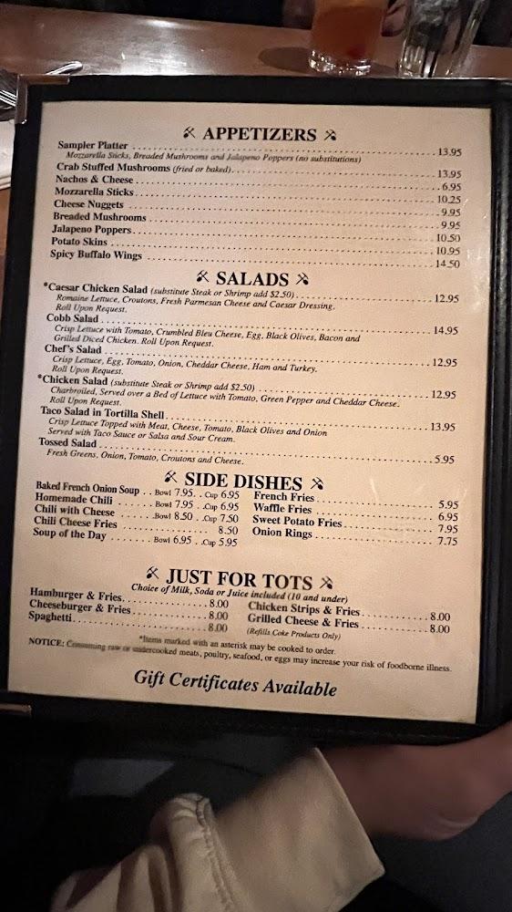 Quincy's Restaurant & Lounge Menu image 2